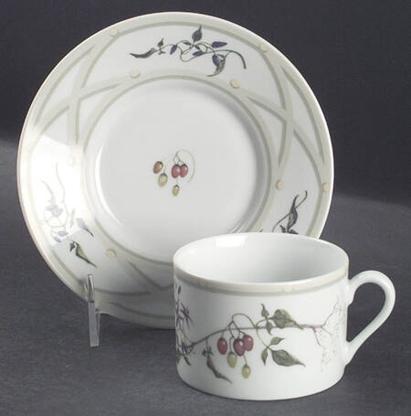 North American Wildflowers Flat Cup & Saucer Set