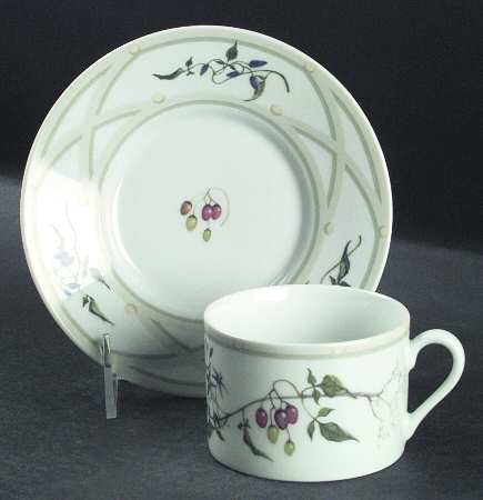 North American Wildflowers Flat Cup & Saucer Set