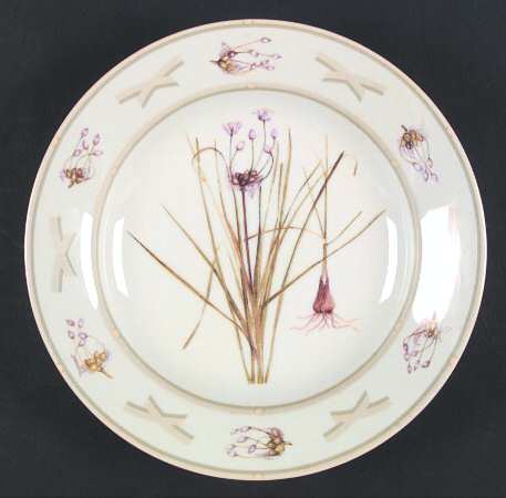 North American Wildflowers Large Rim Soup Bowl