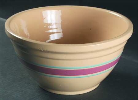 Kitch N Queen Pink and Turquoise 12" Mixing Bowl