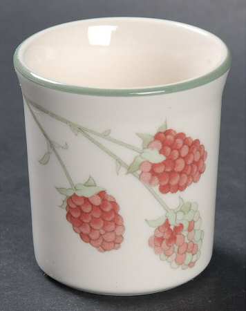 Raspberry Cane (Trim On Edge) Single Egg Cup