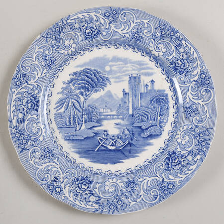 River Scene Blue (Scallop) by Wedgwood