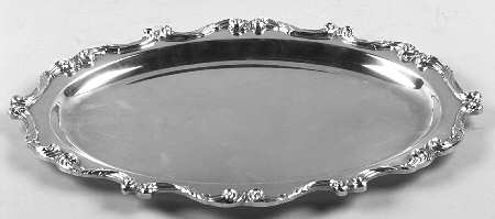 La Reine (Silverplate, Hollowware) Small Plated Meat Platter No Well