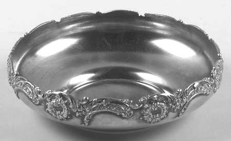 Pompadour (Sterling, 1895-1898, Hollowware) Large Sterling Bon Bon Bowl