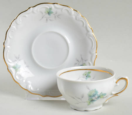 WIG444 Footed Demitasse Cup & Saucer Set