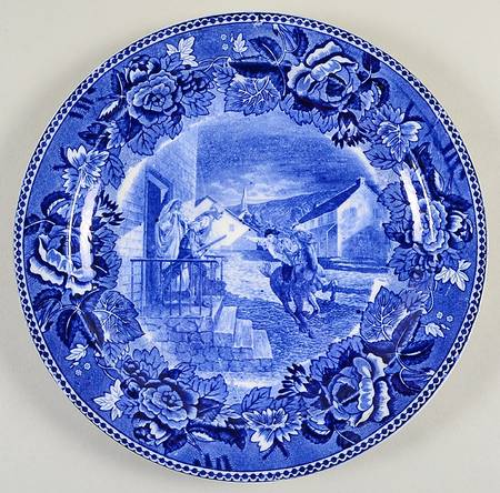 The Longfellow Series Blue Luncheon Plate