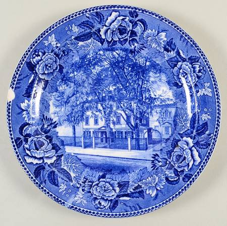 The Longfellow Series Blue Luncheon Plate