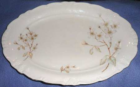 Apple Blossom 12" Oval Serving Platter