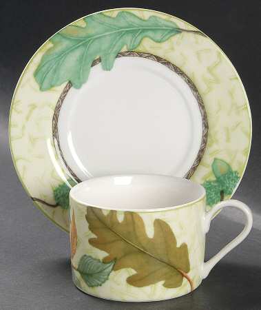 Arboretum Flat Cup & Saucer Set