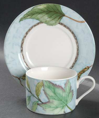 Arboretum Flat Cup & Saucer Set