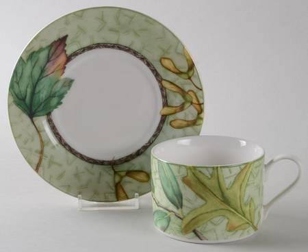 Arboretum Flat Cup & Saucer Set
