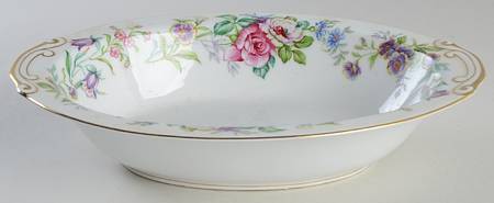 Flora 10" Oval Vegetable Bowl