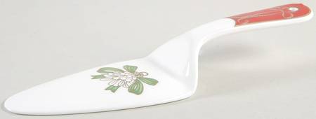 Holiday Ribbons Solid Ceramic Pie/Cake Server