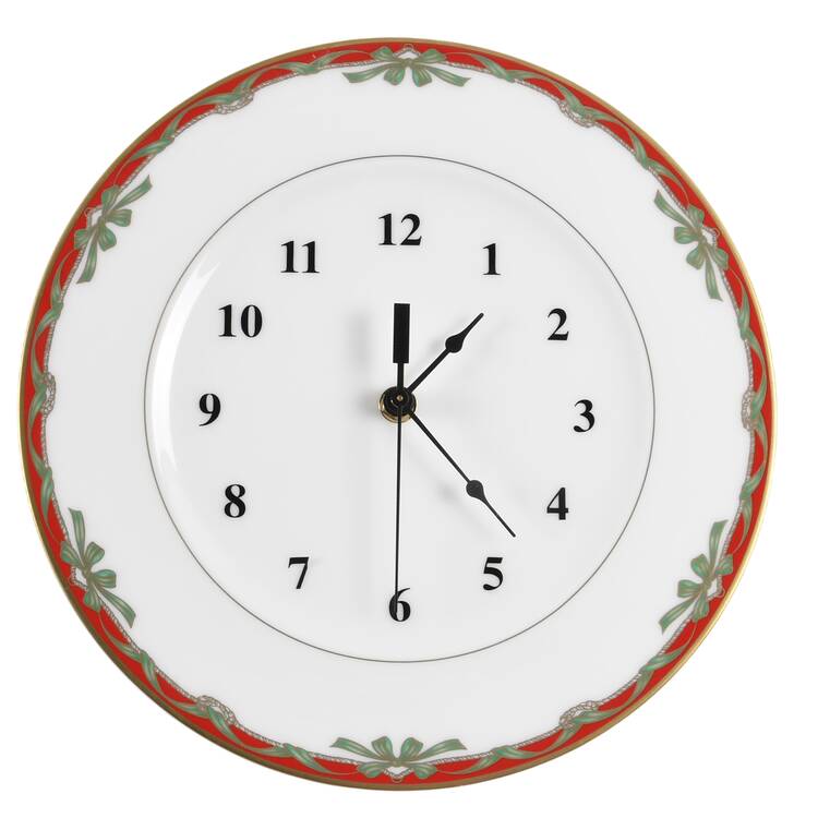 Holiday Ribbons 1-2" depth  Clock Plate HC