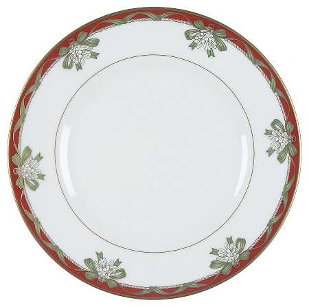 Holiday Ribbons Salad/Dessert Plate