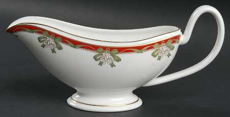 Holiday Ribbons Gravy Boat