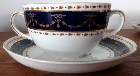 X682 Flat Cream Soup Bowl & Saucer Set