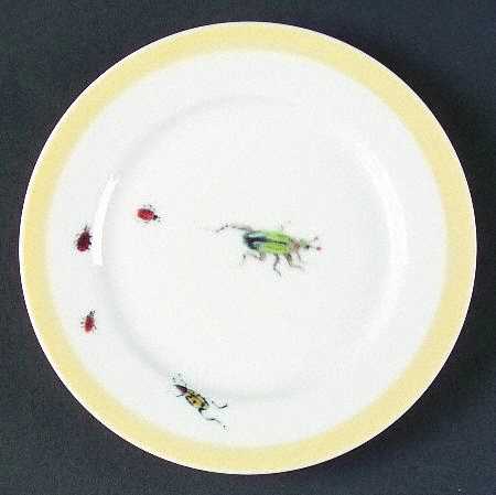 Bugs and Butterflies (Yellow) Bread & Butter Plate