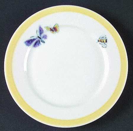 Bugs and Butterflies (Yellow) Bread & Butter Plate