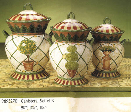 Topiary (3 Piece) Canister Set (Box Set)