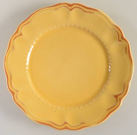Tuscany Butter Cream Mustard Salad Plate
