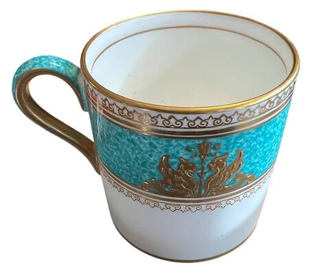 Columbia Powder Turquoise (Rim and Center) Flat Cup