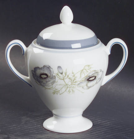 Glen Mist (Wedgwood & Susie Cooper Stamp) Globe Shape Sugar Bowl & Lid