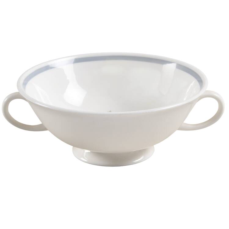 Glen Mist (Wedgwood & Susie Cooper Stamp) Footed Cream Soup Bowl by Wedgwood