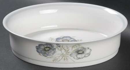 Glen Mist (Wedgwood & Susie Cooper Stamp) 9" Oval Vegetable Bowl by Wedgwood