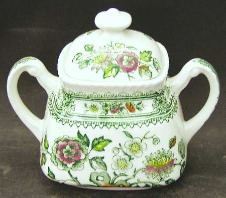 Dorset Green Multicolor (Smooth) Mini Sugar Bowl & Lid