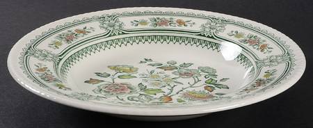 Dorset Green Multicolor (Smooth) Large Rim Soup Bowl