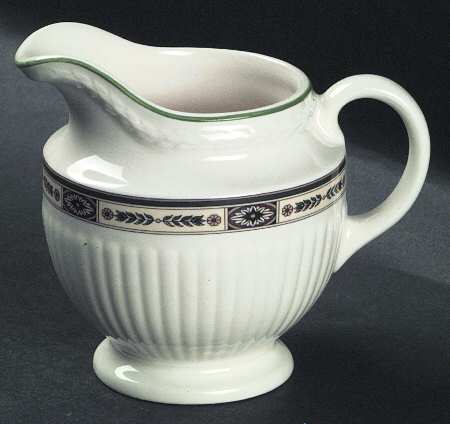 Carlton (Green Trim) Creamer