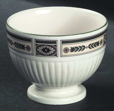 Carlton (Green Trim) Mini Rice/Open Sugar Bowl