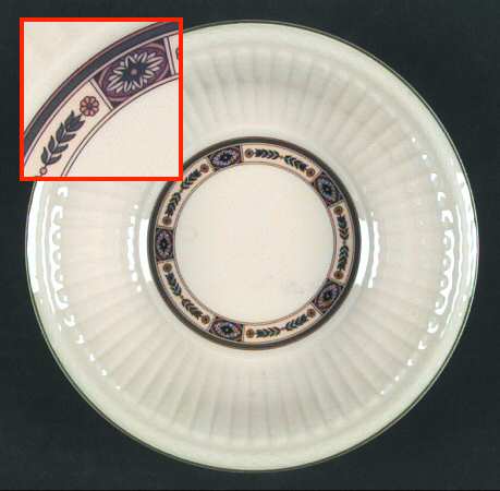 Carlton (Green Trim) Coupe Cereal Bowl