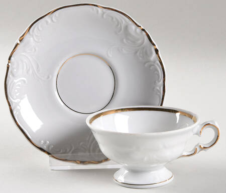 Casa Oro Footed Demitasse Cup & Saucer Set