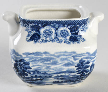 Lochs of Scotland Blue Sugar Bowl No Lid