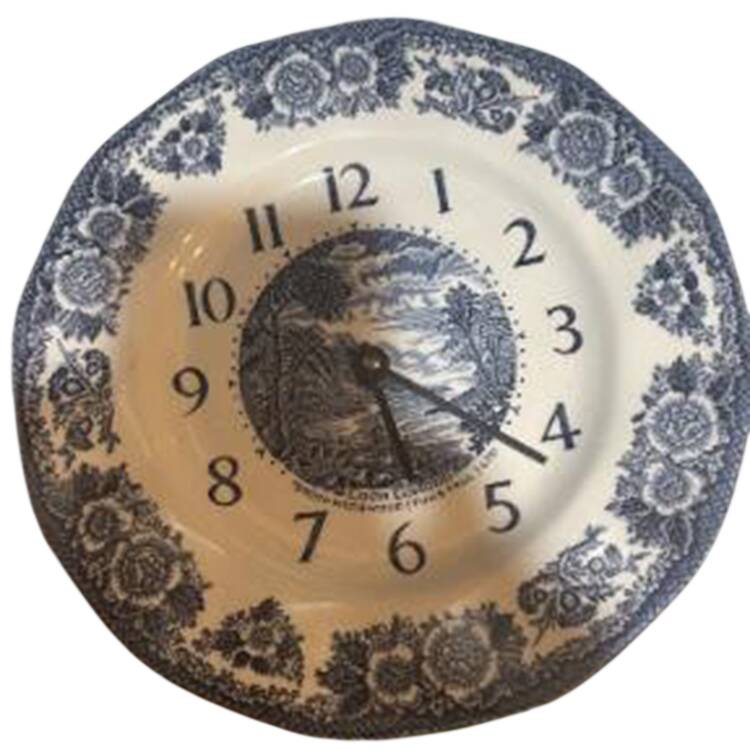 Lochs of Scotland Blue Hanging Wall Clock