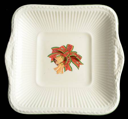 Christmas Time Handled Cake Plate