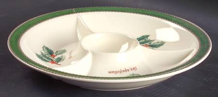 Sarah's Garden Christmas Green Hors d'Oeuvre Tray