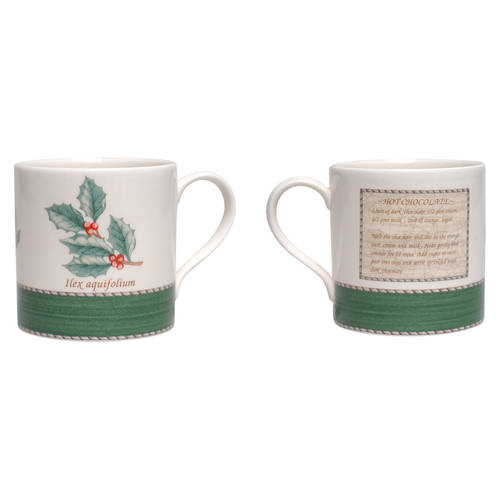 Sarah's Garden Christmas Green Mug
