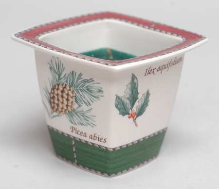 Sarah's Garden Christmas Green Votive Candleholder