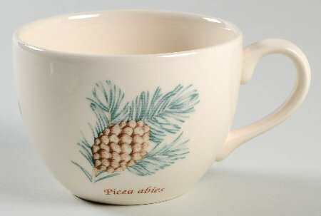Sarah's Garden Christmas Green Flat Cup