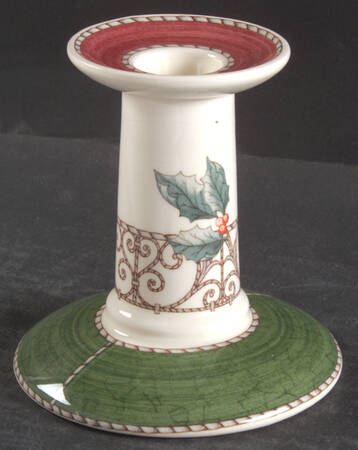 Sarah's Garden Christmas Red Small Candlestick