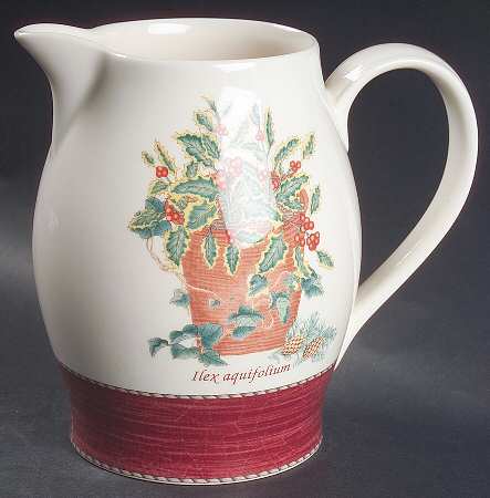Sarah's Garden Christmas Red 40 Oz Jug