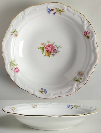 Mignon (Gray-Green Backstamp) Rim Soup Bowl