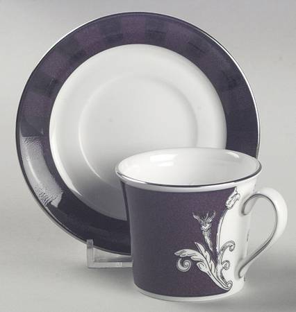 Contrasts Accessories Flat Demitasse Cup & Saucer Set