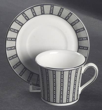 Contrasts Accessories Flat Demitasse Cup & Saucer Set