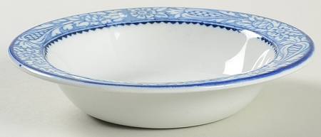 Wincanton Blue (No Center Design) Rim Fruit/Dessert (Sauce) Bowl