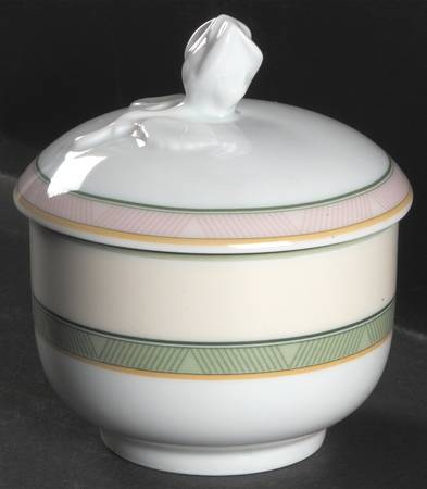 English Cottage Sugar Bowl & Lid