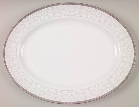 Celestial Platinum 15" Oval Serving Platter